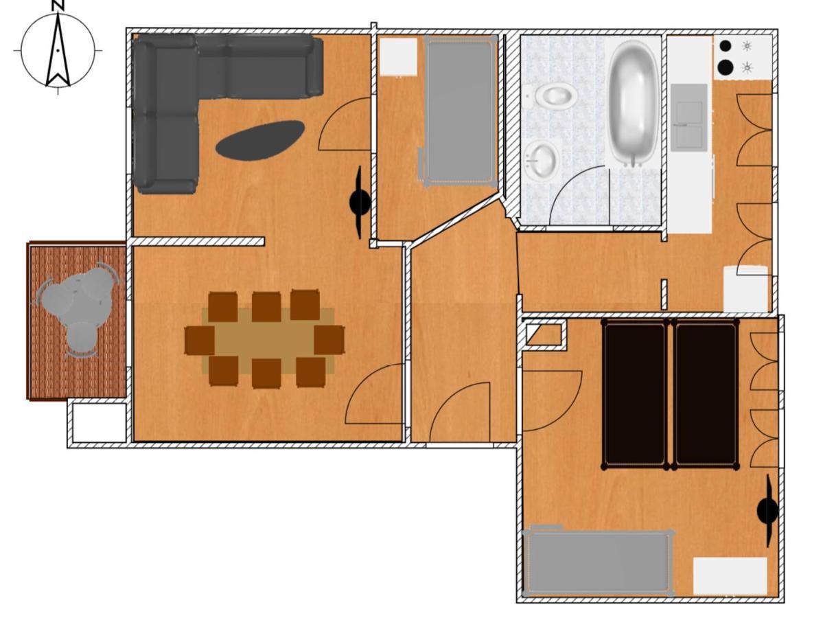 Jena City Apartment, Balkon, Sonnig, Wifi, Parkplaetze, Naehe Zentrum ภายนอก รูปภาพ